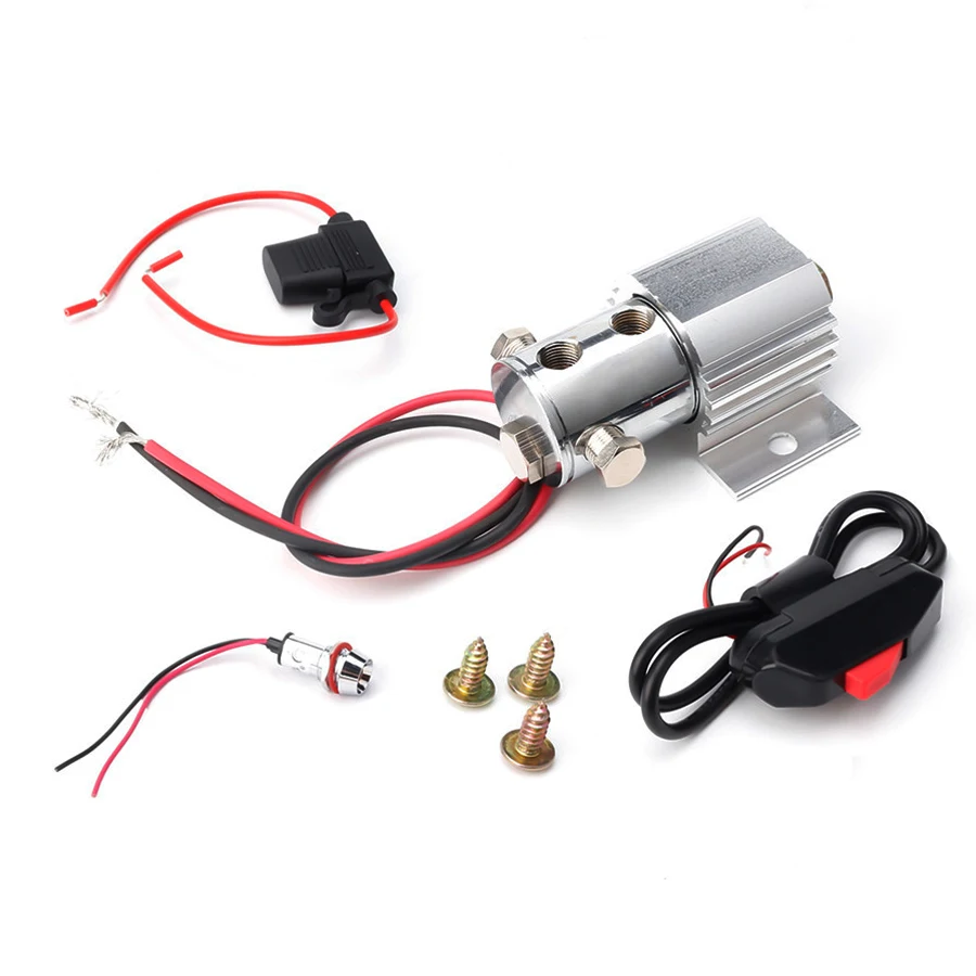 Universal Front Brake Line Lock Kit 12V Rebuildable Line-lock Valve heavy duty push button switch coiled wire
Universal Front Brake Line Lock Kit 12V Rebuildable Line-lock Valve heavy duty push button switch coiled wire