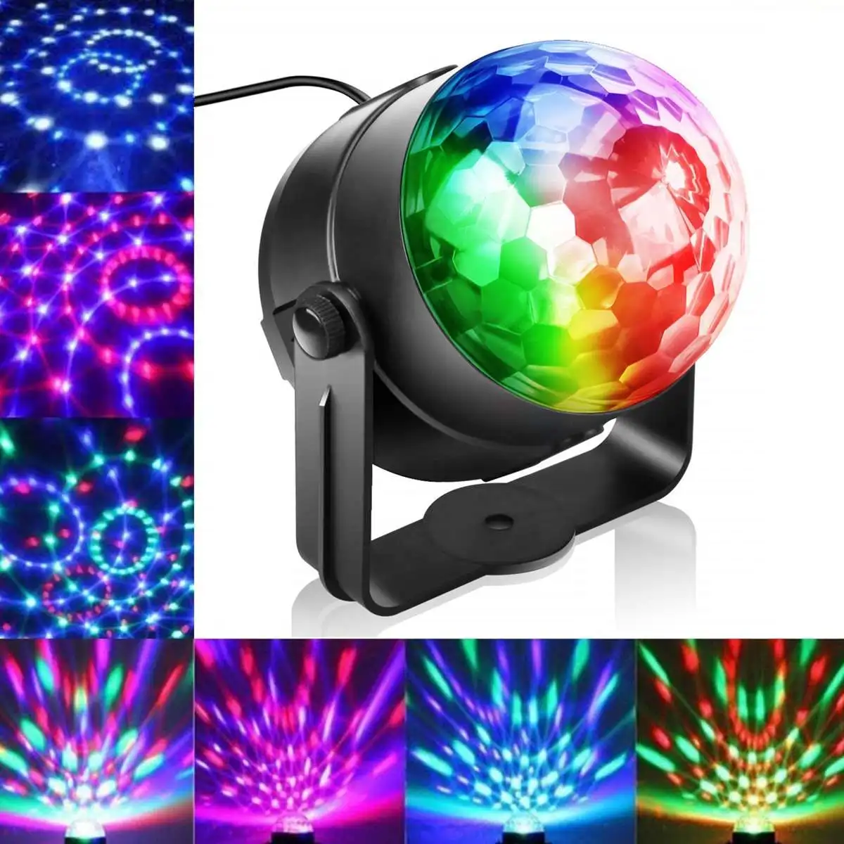 Mini LED RGB Sound Control Crystal Ball Laser Stage Light Lamp for Christmas Disco Club Pub Home Party Show Projector
Mini LED RGB Sound Control Crystal Ball Laser Stage Light Lamp for Christmas Disco Club Pub Home Party Show Projector