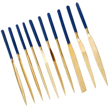 Hand Tools 10pcs Mini Files Titanium Diamond Coating Needle Flat File Set Metal Working Craft Tools
Hand Tools 10pcs Mini Files Titanium Diamond Coating Needle Flat File Set Metal Working Craft Tools