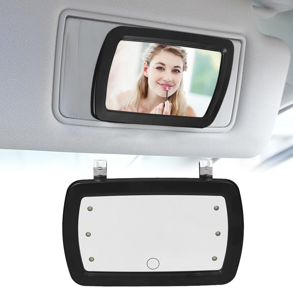 Car Sun Visor Mirror Makeup Sun-shading Cosmetic Mirror Vanity Mirror Automobile Make Up Mirror with Six LED Lights
Car Sun Visor Mirror Makeup Sun-shading Cosmetic Mirror Vanity Mirror Automobile Make Up Mirror with Six LED Lights
