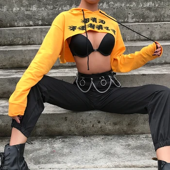 Sexy Hoodies Crop Tops Summer Spring Long Sleeve Tees Shirts Streetwear Print Letter Cotton Hooded Sweatshirt Pullovers
Sexy Hoodies Crop Tops Summer Spring Long Sleeve Tees Shirts Streetwear Print Letter Cotton Hooded Sweatshirt Pullovers