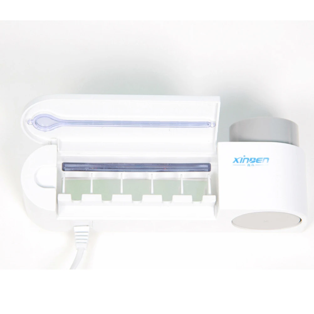 Ultraviolet UV Light Toothbrush Sanitizer Sterilizer With Toothpaste Container And 5 Toothbrush Holders With Chinese Flat Plug
Ultraviolet UV Light Toothbrush Sanitizer Sterilizer With Toothpaste Container And 5 Toothbrush Holders With Chinese Flat Plug