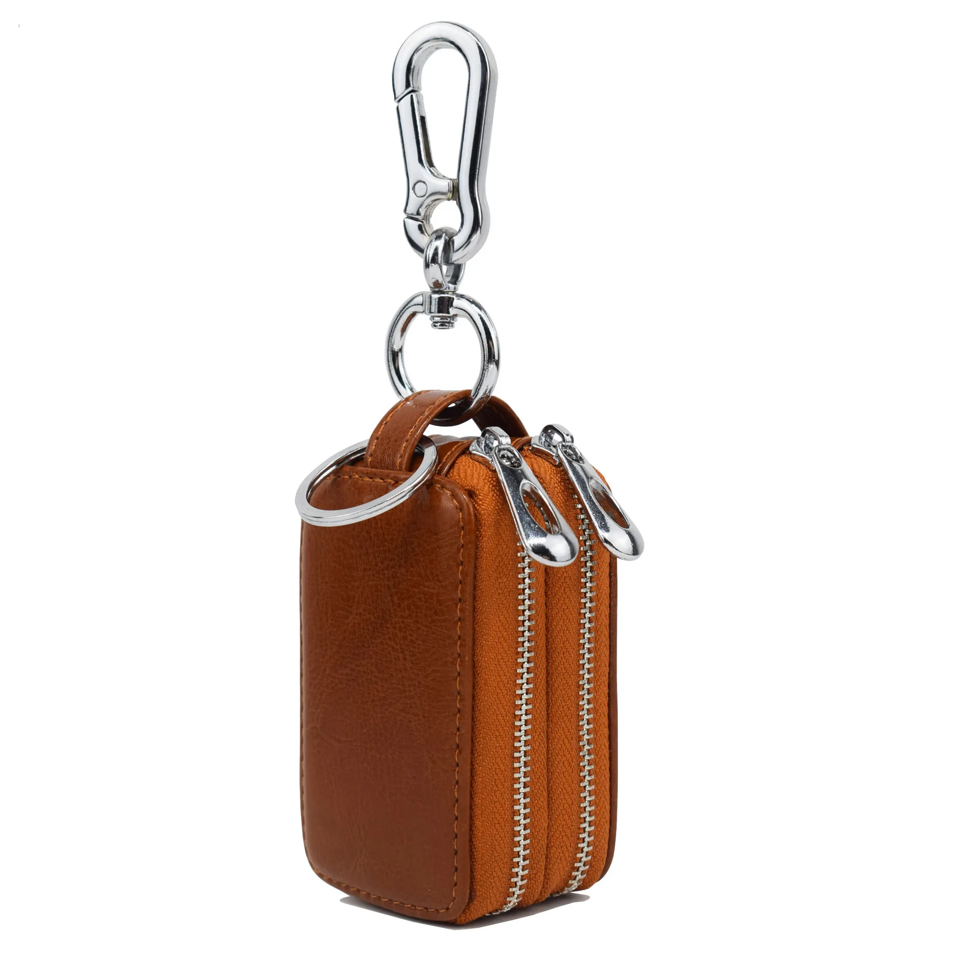 Fashion Genuine Leather Automobile Key Package Double-deck Zipper Key Bag Man Household Key Pocket Car Key Case Mini Wallet
Fashion Genuine Leather Automobile Key Package Double-deck Zipper Key Bag Man Household Key Pocket Car Key Case Mini Wallet