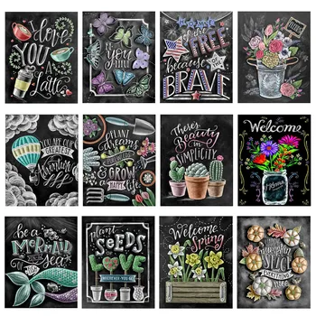 Fezrgea New Arrivals Full Drill Round 5D DIY diamond painting "blackboard text" Embroidery Cross Stitch Home Decoration Gift
Fezrgea New Arrivals Full Drill Round 5D DIY diamond painting "blackboard text" Embroidery Cross Stitch Home Decoration Gift
