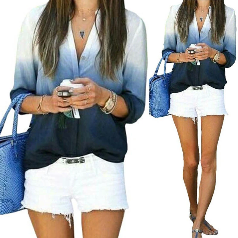 Femme Womens Tops Fashion 2019 Autumn Blue White Shirt Women Long Sleeve Blouse Korean Woman Clothes Roupas Femininas
Femme Womens Tops Fashion 2019 Autumn Blue White Shirt Women Long Sleeve Blouse Korean Woman Clothes Roupas Femininas