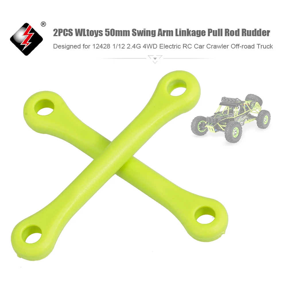 2PCS Pull Rod WLtoys Swing Arm Linkage Rudder 50mm for 12428 1/12 2.4G 4WD Electric Crawler RC Car Parts
2PCS Pull Rod WLtoys Swing Arm Linkage Rudder 50mm for 12428 1/12 2.4G 4WD Electric Crawler RC Car Parts