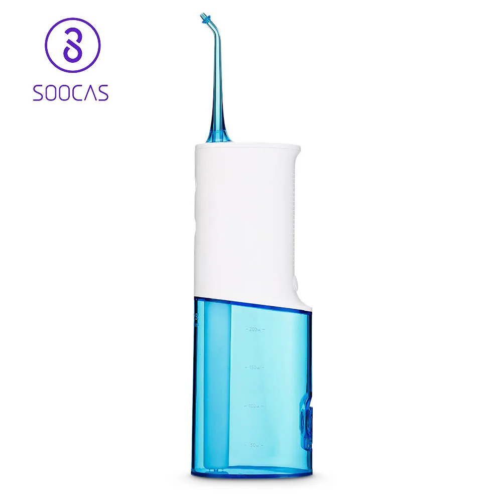 SOOCAS W3 IPX7 водонепроницаемый портативный ирригатор для полости рта 230 мл резервуар