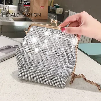 Herald Fashion Women Crossbody Bag Diamonds Beaded Metal Evening Bags Chain Shoulder Messenger Purse Evening Bag For Wedding Sac
Herald Fashion Women Crossbody Bag Diamonds Beaded Metal Evening Bags Chain Shoulder Messenger Purse Evening Bag For Wedding Sac