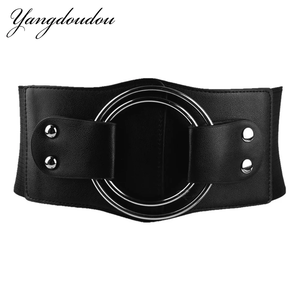 Wide Waist elastic Belts Fashion Vintage for Women Stretchy Waistband Big Mental Ring Lady's Waist Cummerbunds Hot
Wide Waist elastic Belts Fashion Vintage for Women Stretchy Waistband Big Mental Ring Lady's Waist Cummerbunds Hot