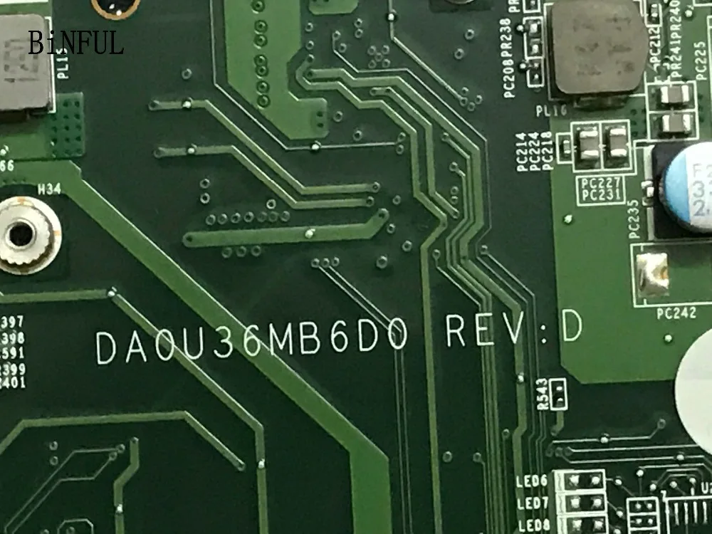 Совершенно новая материнская плата для ноутбука 712795-501 DA0U36MB6D0 REV: D HP 15-B
