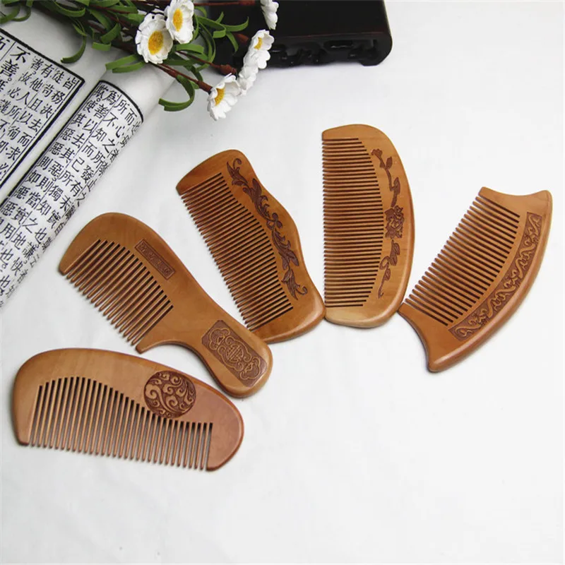 1pc Natural Peach Wood Comb Close Teeth Hairbrush Anti-static Head Massage Hair Care Beauty Accessories Escova De Cabelo
1pc Natural Peach Wood Comb Close Teeth Hairbrush Anti-static Head Massage Hair Care Beauty Accessories Escova De Cabelo