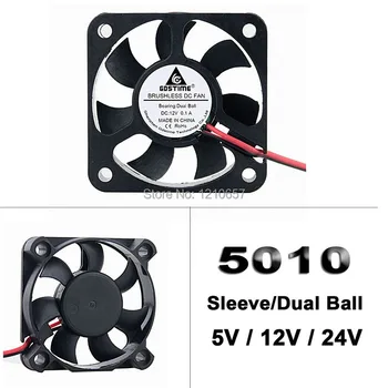 10 Pieces lot 5cm 2Pin Dupont 5V 12V 24V 5010 50 x 50 x 10mm 50mm DC Mini Radiator Cooler Cooling Fan Ball / Sleeve
10 Pieces lot 5cm 2Pin Dupont 5V 12V 24V 5010 50 x 50 x 10mm 50mm DC Mini Radiator Cooler Cooling Fan Ball / Sleeve