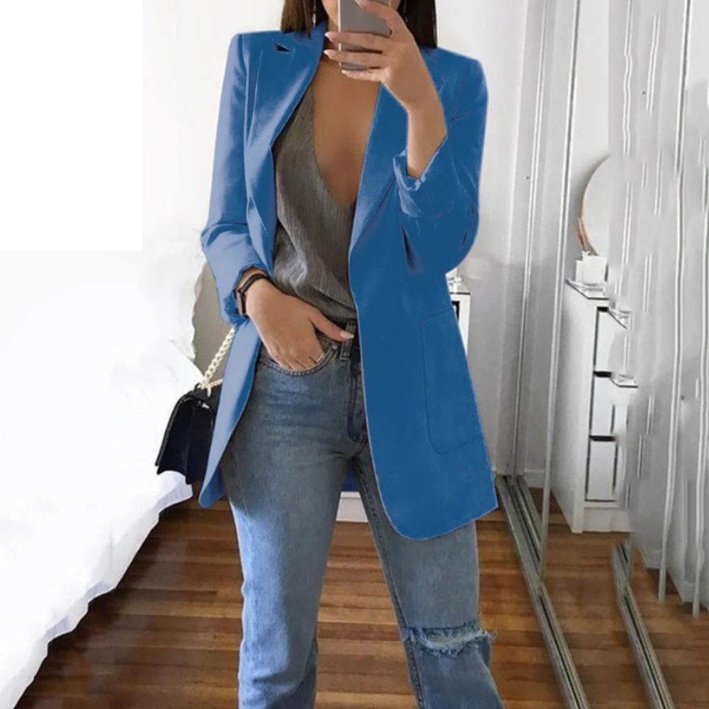 Women Casual Blazers Slim Solid Suit Coats Spring Business Top Jacket Outwear Ladies Fashion Formal OL Pockets Black Pink Coats
Women Casual Blazers Slim Solid Suit Coats Spring Business Top Jacket Outwear Ladies Fashion Formal OL Pockets Black Pink Coats