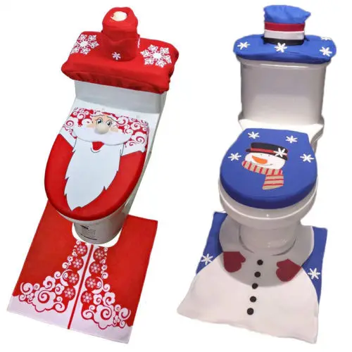 Merry Christmas Cute Xmas Bathroom Decoration Toilet Seat Cover Set Santa Snowman Toilet Set Christmas Party Supply for New Year
Merry Christmas Cute Xmas Bathroom Decoration Toilet Seat Cover Set Santa Snowman Toilet Set Christmas Party Supply for New Year