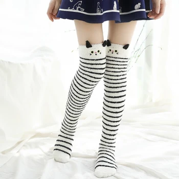 Autumn and winter plush soft coral over-the-knee warm cartoon thich cotton stockings
Autumn and winter plush soft coral over-the-knee warm cartoon thich cotton stockings