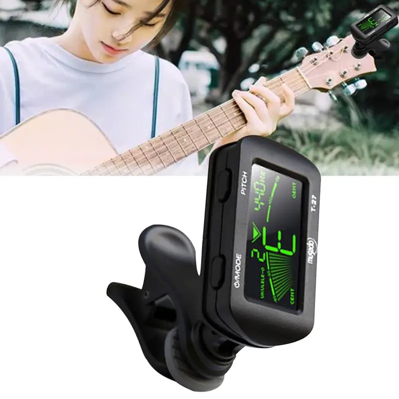 20Pcs Guitar Tuner Rotatable Clip-on Tuner LCD Display Digital with Foldable High Sensitivity Rotary Clamp Multifunctional Tuner
20Pcs Guitar Tuner Rotatable Clip-on Tuner LCD Display Digital with Foldable High Sensitivity Rotary Clamp Multifunctional Tuner