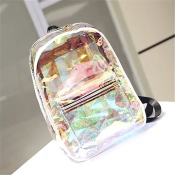 Fashion Womens Storage Bagas Jelly Bag For Books Items Clear Tote Backpack Cross Body Shoulder Jelly Bag Laser Handbags Hot 2019 
Fashion Womens Storage Bagas Jelly Bag For Books Items Clear Tote Backpack Cross Body Shoulder Jelly Bag Laser Handbags Hot 2019