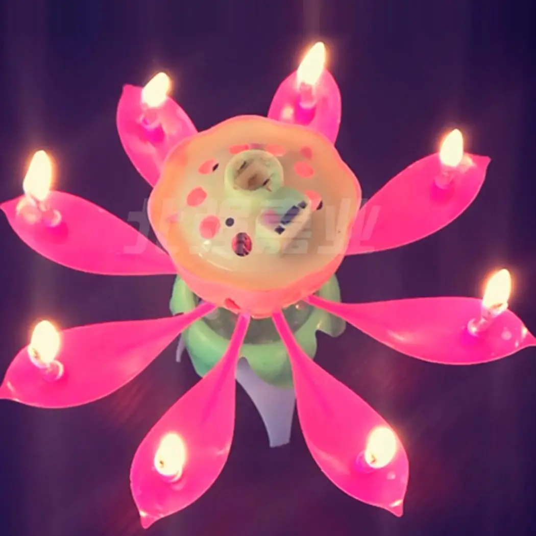 Lotus Flower Candle Musical Blossom Candles Happy Birthday 8pcs Party is disposable, for one time use only. Gift
Lotus Flower Candle Musical Blossom Candles Happy Birthday 8pcs Party is disposable, for one time use only. Gift