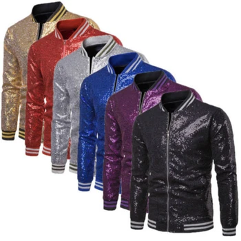Shiny Red Sequin Zipper Bomber Jacket Men 2019 Hip Hop Streetwear Baseball Jackets Coats Mens Nightclub Party DJ Clothing Veste
Shiny Red Sequin Zipper Bomber Jacket Men 2019 Hip Hop Streetwear Baseball Jackets Coats Mens Nightclub Party DJ Clothing Veste
