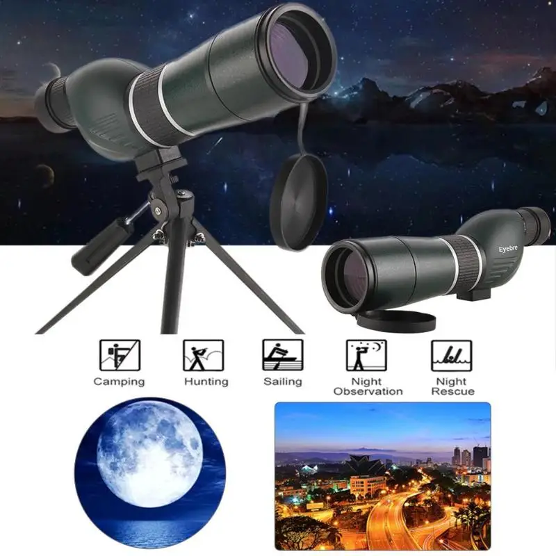 

Eyebre 20-60X60 Zoom HD Outdoor Monocular Space Astronomical Telescope With Portable Tripod Spotting Scope Telescope IPX7