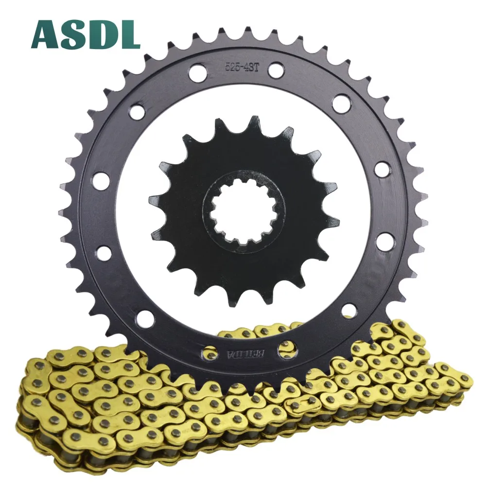 525 16T 43T Motorcycle Best Transmission Chain and front rear sprocket set for HONDA VFR750 F Interceptor VFR 750 1990 - 1998
525 16T 43T Motorcycle Best Transmission Chain and front rear sprocket set for HONDA VFR750 F Interceptor VFR 750 1990 - 1998