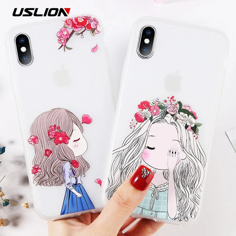USLION 3D Emboss Flower Phone Case For iPhone X XR XS MAX Floral Girl Silicone Case for iphone 7 8 6 6S Plus Soft TPU Cover Capa
USLION 3D Emboss Flower Phone Case For iPhone X XR XS MAX Floral Girl Silicone Case for iphone 7 8 6 6S Plus Soft TPU Cover Capa