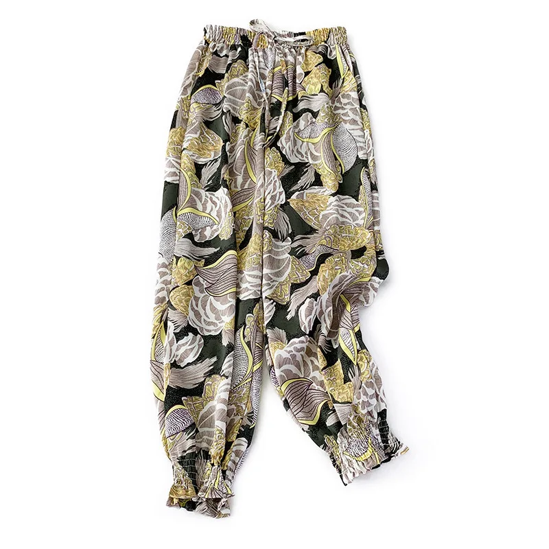 New 2019 Summer Beach Bohemian Pants Women High Waist Harem Pants Vintage Loose Floral Printed Streetwear Pantalon Femme
New 2019 Summer Beach Bohemian Pants Women High Waist Harem Pants Vintage Loose Floral Printed Streetwear Pantalon Femme