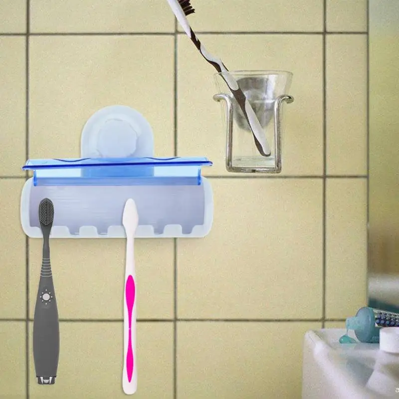 Plastic 6 Rack Toothbrush Holder with Suction Toothbrushes Rack Holder Bathroom Toothbrush Holding Stand Bracket Wall Storage
Plastic 6 Rack Toothbrush Holder with Suction Toothbrushes Rack Holder Bathroom Toothbrush Holding Stand Bracket Wall Storage