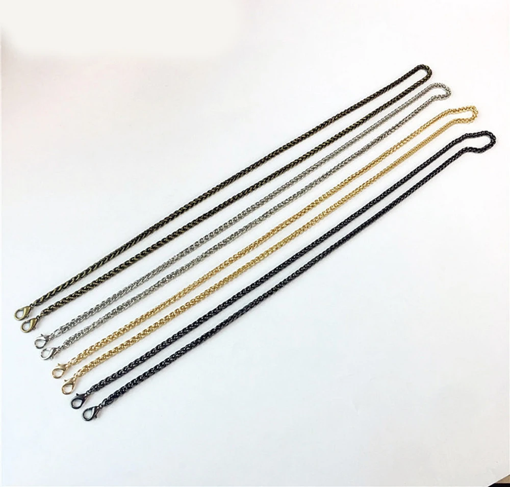 3pcs Kniting Cross 7mm Width 120cm Length Lock Metal Purse Frame Chains Chain Strapsfor Sewing Bag Craft Accessories
3pcs Kniting Cross 7mm Width 120cm Length Lock Metal Purse Frame Chains Chain Strapsfor Sewing Bag Craft Accessories