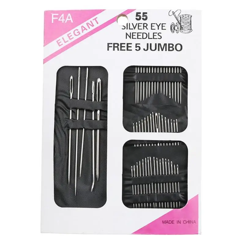 55pcs Needle Stainless Steel Sewing Needles Sewing Set Home DIY Crafts Home DIY Craft Sewing Accessories
55pcs Needle Stainless Steel Sewing Needles Sewing Set Home DIY Crafts Home DIY Craft Sewing Accessories