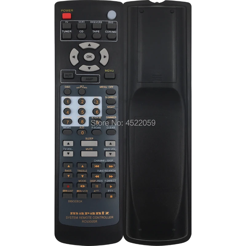 SR4200.SR4300.SR4400.SR4600.SR5200.SR5300.SR5400.SR5500.RC5200SR.RC5300SR.RC5600SR.SR6200 Remote Control Marantz Amplifier
SR4200.SR4300.SR4400.SR4600.SR5200.SR5300.SR5400.SR5500.RC5200SR.RC5300SR.RC5600SR.SR6200 Remote Control Marantz Amplifier