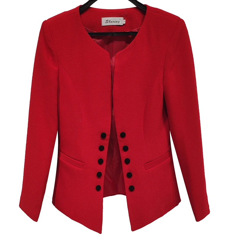 PEONFLY Red Double Breasted Women Blazer Straight Solid Jacket Office Lady Gold Button Coat Business Formal Fashion Tops Femme
PEONFLY Red Double Breasted Women Blazer Straight Solid Jacket Office Lady Gold Button Coat Business Formal Fashion Tops Femme