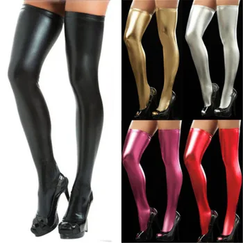 Women's Girls Wet Look Stylish Thigh High Tights Stockings Long PU Leather Stockings PU Leather Knee Long Thigh High Stockings
Women's Girls Wet Look Stylish Thigh High Tights Stockings Long PU Leather Stockings PU Leather Knee Long Thigh High Stockings