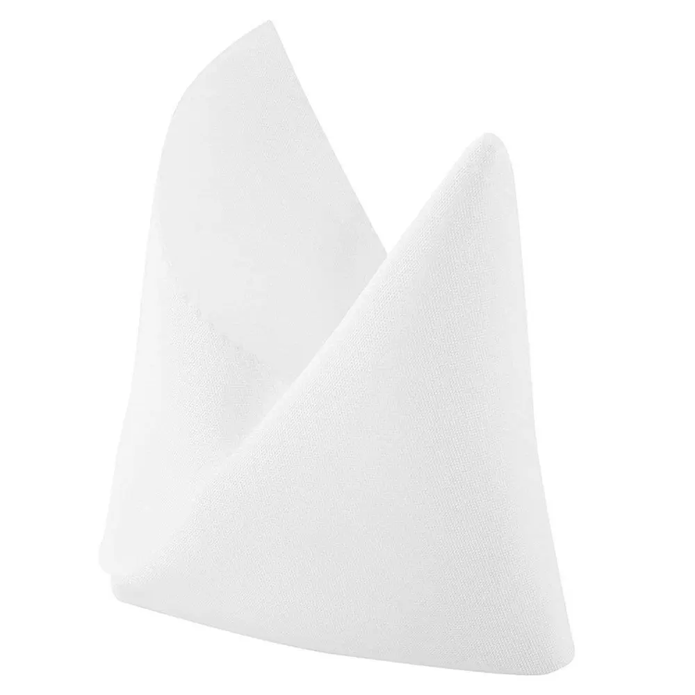 10pcs Polyester Fabric Napkin 18.5 x 18.5inch (47 x 47 cm) Solid Polyester Machine Washable Napkins for Holiday Dinner White
10pcs Polyester Fabric Napkin 18.5 x 18.5inch (47 x 47 cm) Solid Polyester Machine Washable Napkins for Holiday Dinner White