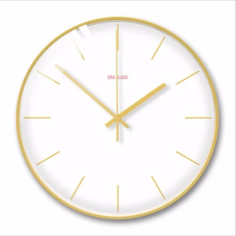 

New 3D Wall Clock 30cm 35cm Silent Movement Wall Clock Modern Design Solid Color Duvar Saati Wall Watch For Living Room For Home