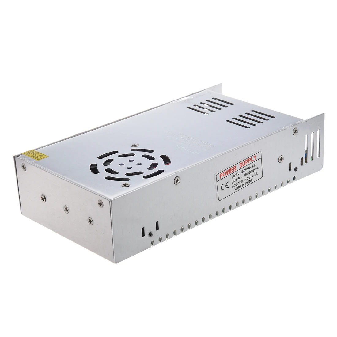 AC 110/220V DC 12V 30A 360W Switching Power Supply Converter for LED Flexable Strip Light
AC 110/220V DC 12V 30A 360W Switching Power Supply Converter for LED Flexable Strip Light