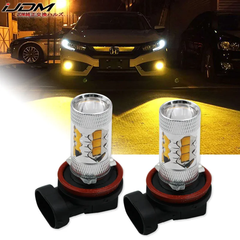 iJDM H11 H8 LED Car Bulbs Fog Light 9005 HB3 9006 HB4 1200Lm 6000K White 3000K Yellow H9 H16 High Power Auto DRL Foglamp 12V
iJDM H11 H8 LED Car Bulbs Fog Light 9005 HB3 9006 HB4 1200Lm 6000K White 3000K Yellow H9 H16 High Power Auto DRL Foglamp 12V