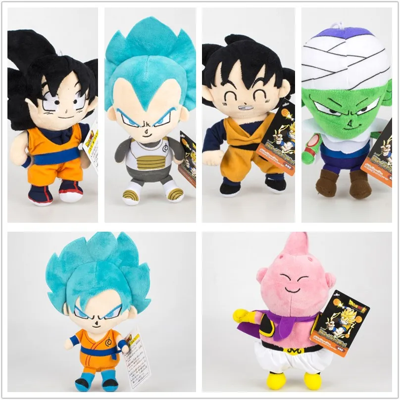 6 pcs Dragon Ball Z plush doll anime Super Saiyan Goku Vegeta Buu Piccolo figure toys
6 pcs Dragon Ball Z plush doll anime Super Saiyan Goku Vegeta Buu Piccolo figure toys