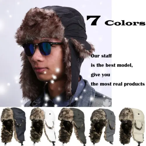 Inter Warm Earflap Bomber Hats Caps Scarf Men Women Russian Trapper Hat Aviator Trooper Earflap Snow Ski Hat Cap
Inter Warm Earflap Bomber Hats Caps Scarf Men Women Russian Trapper Hat Aviator Trooper Earflap Snow Ski Hat Cap