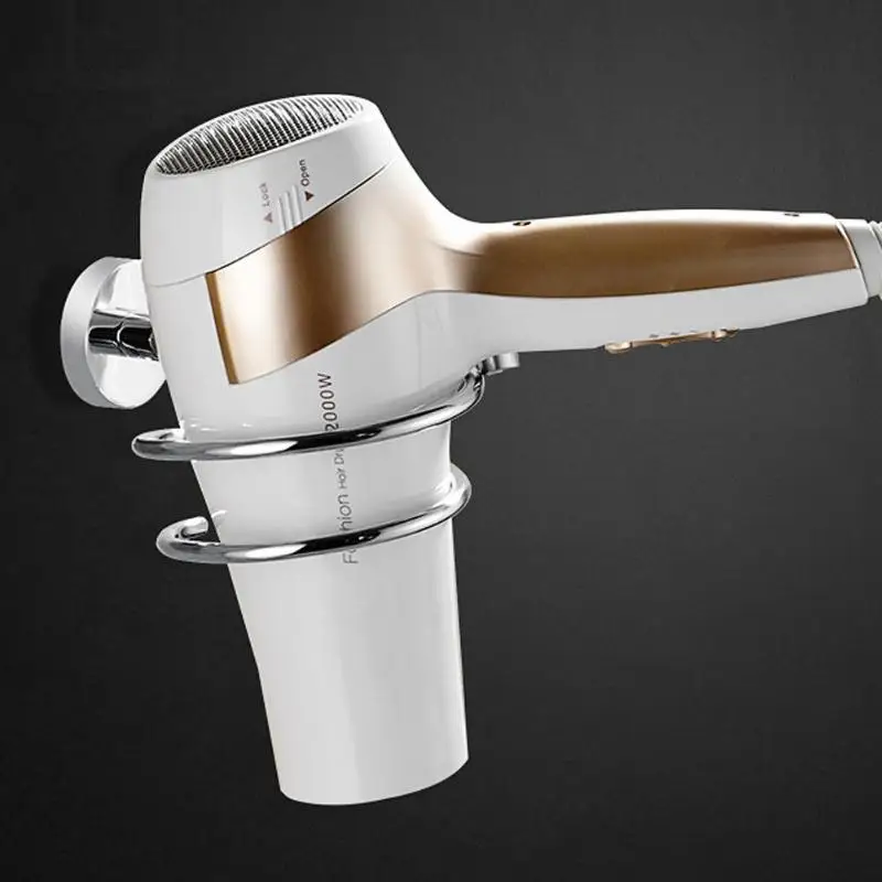 Stainless Steel Wall Mounted Hair Dryer Holder Drier Comb Holder Rack Stand Bathroom Shelf Storage Hairdryer Holder for Hairdry
Stainless Steel Wall Mounted Hair Dryer Holder Drier Comb Holder Rack Stand Bathroom Shelf Storage Hairdryer Holder for Hairdry