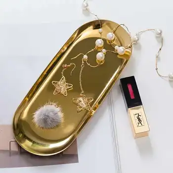 Metal Storage Tray Jewelry Storage Fruit Bread Decorative Oval Display Durable Fruit Plate Jewelry Display Tray for Home
Metal Storage Tray Jewelry Storage Fruit Bread Decorative Oval Display Durable Fruit Plate Jewelry Display Tray for Home