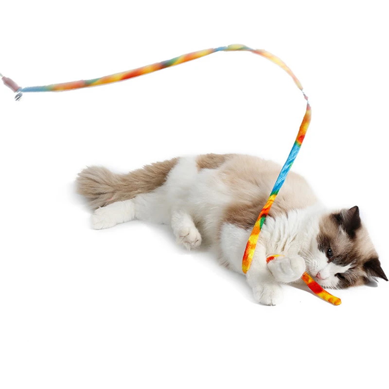 Cotton Pet Cat Teasing Stick Toy Interactive Teaser kitten Exerciser Wand with Bell Kitten Cat interest Toy Cat Training Supplie
Cotton Pet Cat Teasing Stick Toy Interactive Teaser kitten Exerciser Wand with Bell Kitten Cat interest Toy Cat Training Supplie