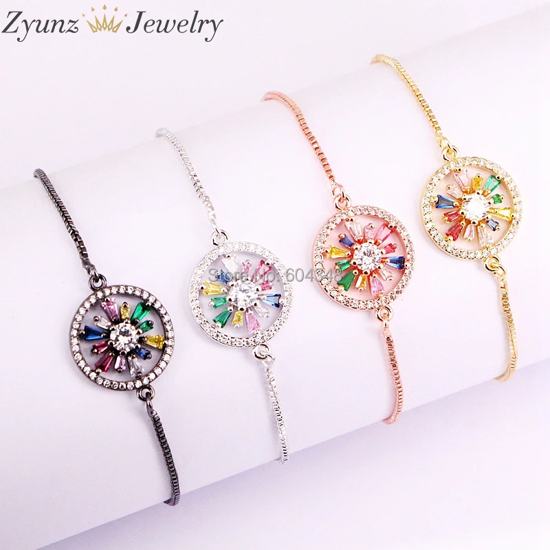 10PCS ZYZ333-5047 CZ Micro Pave Round Filigree style Connector Bracelet, Cubic Zirconia Micro Paved Flower Bead Bracelets
10PCS ZYZ333-5047 CZ Micro Pave Round Filigree style Connector Bracelet, Cubic Zirconia Micro Paved Flower Bead Bracelets