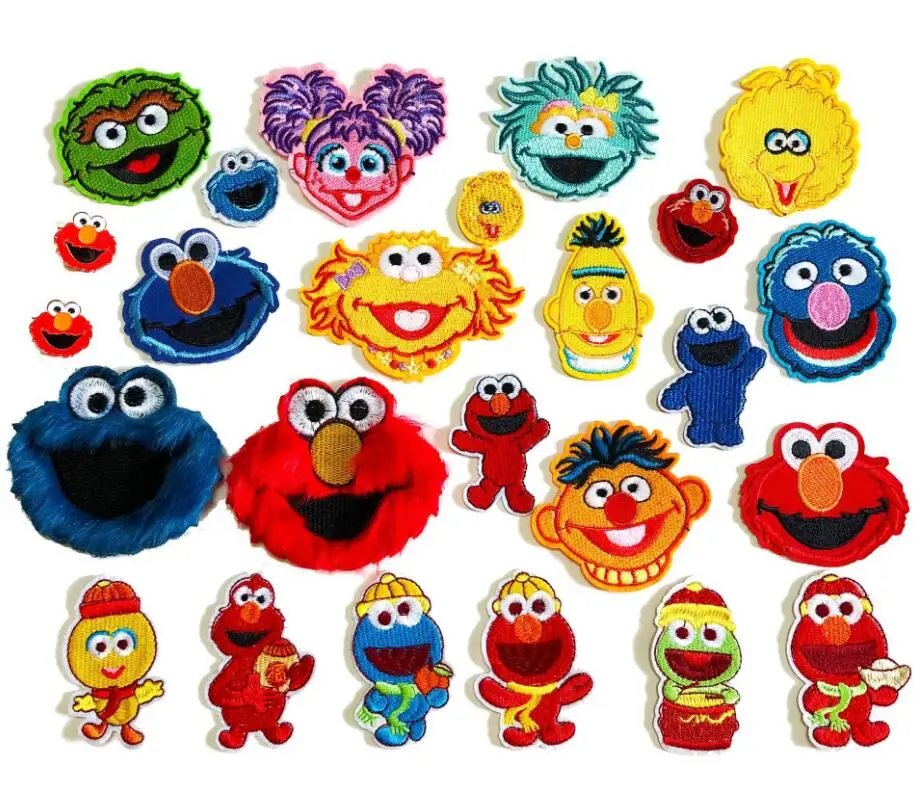 Sesame Street iron On Patch elmo cookie monster embroidered Cartoon animal Applique Badge Children DIY accessory
Sesame Street iron On Patch elmo cookie monster embroidered Cartoon animal Applique Badge Children DIY accessory