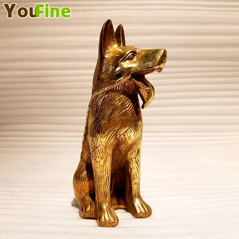 Bronze Dog Statues Animal Sculpture Small Copper figurines Bronze Dog Ornament German Shepherd Tabletop Decor
Bronze Dog Statues Animal Sculpture Small Copper figurines Bronze Dog Ornament German Shepherd Tabletop Decor