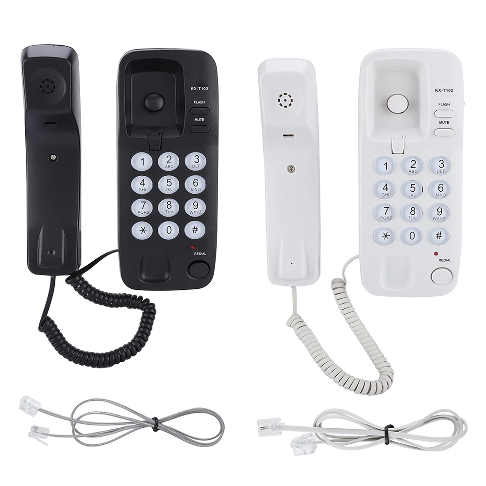 

KX-102 Wall Mount Landline Telephone Extension No Caller ID Home Phone With flash function and call mute function
