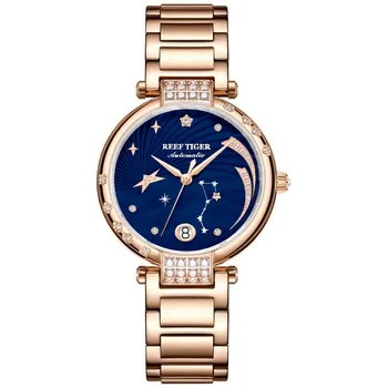 2020 New Reef Tiger/Rt Top Elegant Self Winding Womens Watch Date Rose Gold Diamond Watches Blue Bracelet Watches Rga1592
2020 New Reef Tiger/Rt Top Elegant Self Winding Womens Watch Date Rose Gold Diamond Watches Blue Bracelet Watches Rga1592