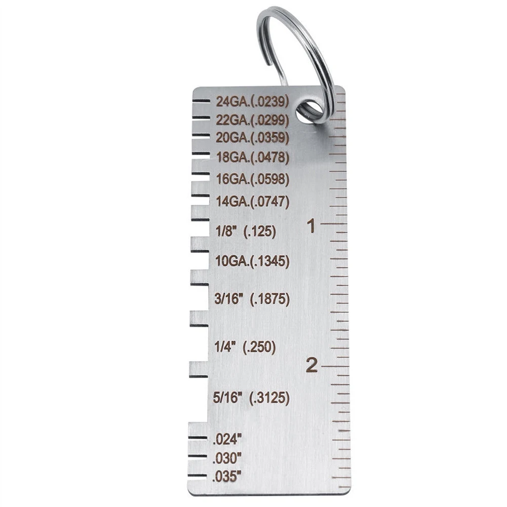 Stainless Steel Sheet Plate Measurement Soldering Metal Thickness Measuring Wire Gauge Gage
Stainless Steel Sheet Plate Measurement Soldering Metal Thickness Measuring Wire Gauge Gage