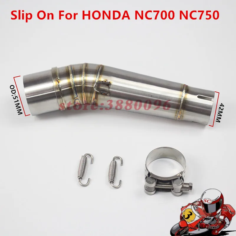 Motorcycle Exhaust Middle pipe for HONDA NC700 NC750 2012-2017 without exhaust slip on full system link pipe
Motorcycle Exhaust Middle pipe for HONDA NC700 NC750 2012-2017 without exhaust slip on full system link pipe