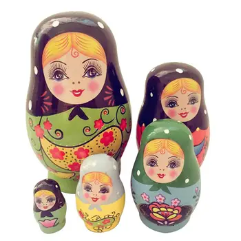 5PCS Creative Small Belly Nesting Dolls Matryoshka Doll Handmade Painted Set Toy Wishing Russian Doll Crafts
5PCS Creative Small Belly Nesting Dolls Matryoshka Doll Handmade Painted Set Toy Wishing Russian Doll Crafts